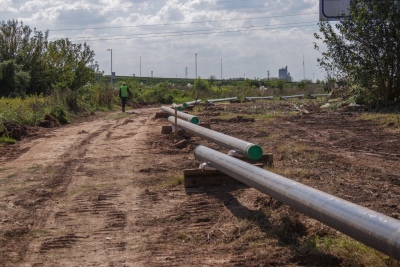 Campana: Inician obra de infraestructura para mejorar el servicio de gas