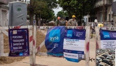 Lanús: AySA informó sobre el avance de las obras de cloacas y agua potable en la ciudad