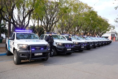 Baradero: Incorporan 10 nuevos patrulleros para reforzar la seguridad