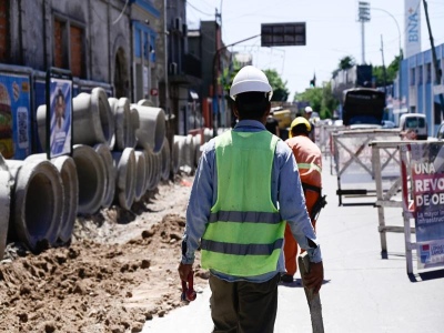 Lomas de Zamora: Avanzan las obras de Avenida 9 de Julio en Temperley Oeste