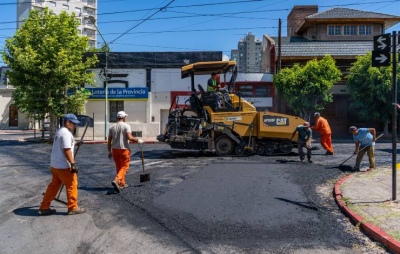 Campana: Finalizan el reasfaltado de las calles del casco céntrico