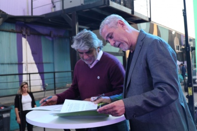 Avellaneda: Correa y Ferraresi firmaron convenios de colaboración