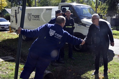 Tigre: Zamora presentó el nuevo equipamiento para la recolección de residuos en Benavídez