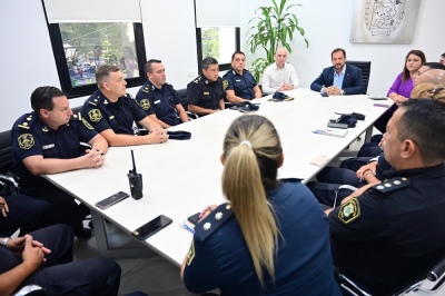 Escobar: Ariel Sujarchuk recibió a los nuevos jefes policiales y convocará a una Mesa de Coordinación