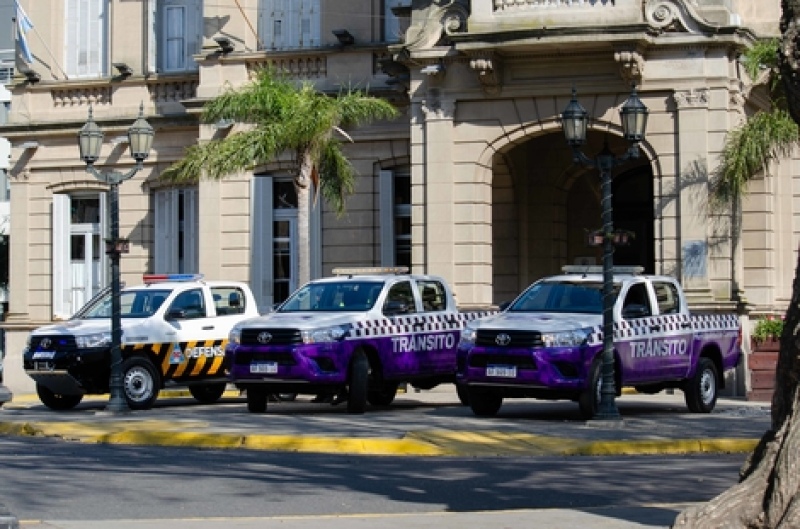 Campana: Presentan nuevos vehículos para Tránsito y Defensa Civil